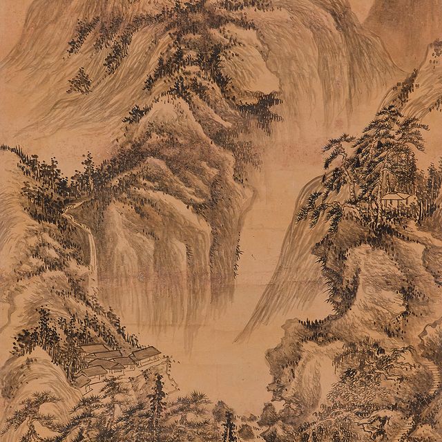 Wang Hui — Горы и река