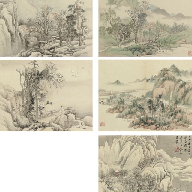 Wang Hui — пейзажи