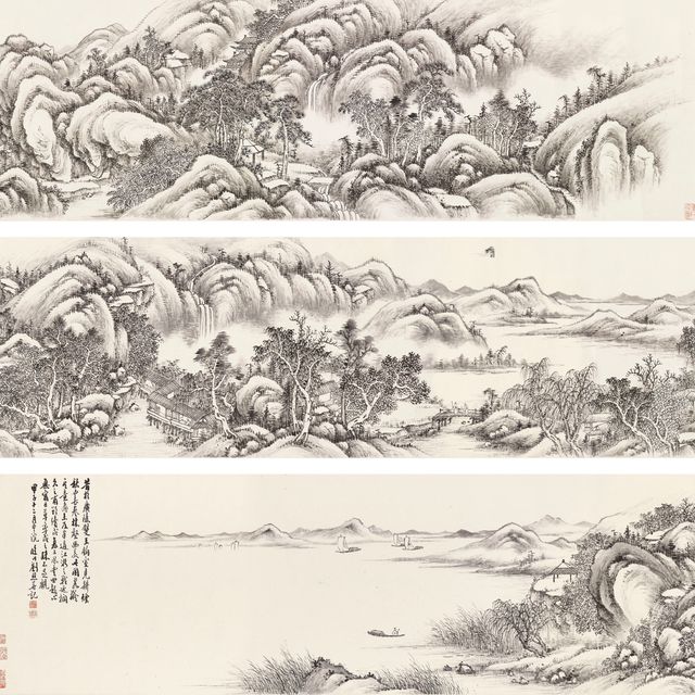 Wang Hui — Пейзаж в стиле Ван Хуэя