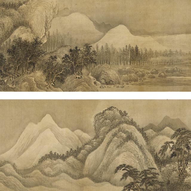 Wang Hui — Пейзаж, вдохновленный Джу Раном