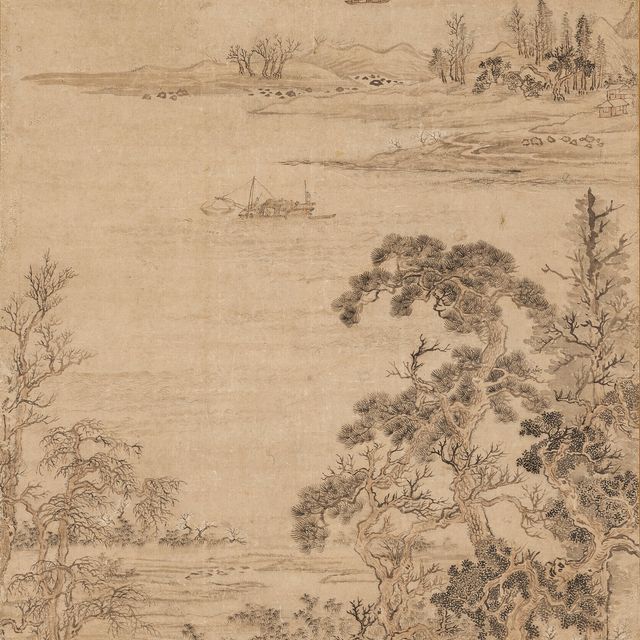 Wang Hui — Пейзаж после Чжао Линграна