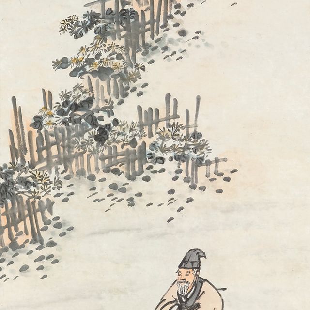 Wang Zhen — Посадка хризантем