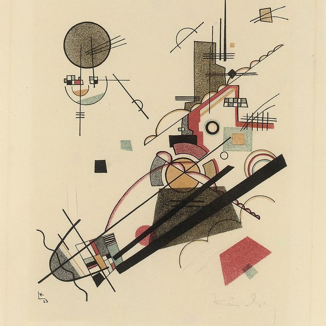 Wassily Kandinsky — Фрейлихер Ауфстиг, из Музея государственного баухауза (Ретель, 177; Сен, 210-2; Вебер, 6.2)