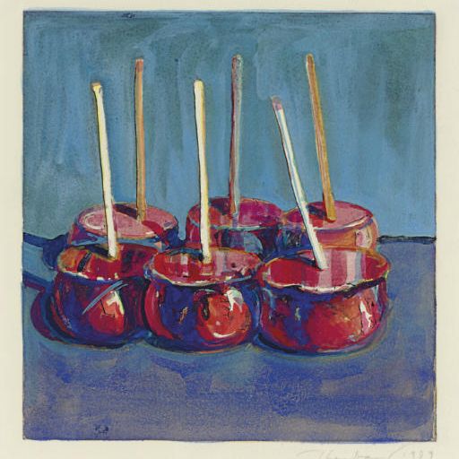 Wayne Thiebaud — Шесть засахаренных яблок