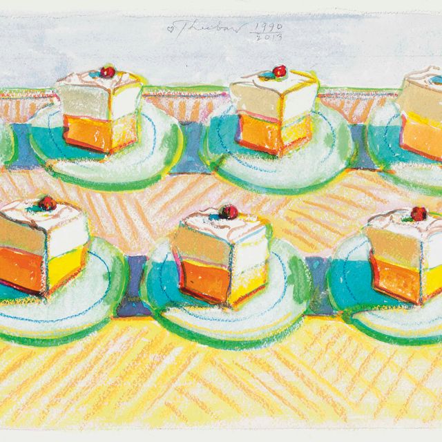 Wayne Thiebaud — Ломтики лимонного пирога с безе