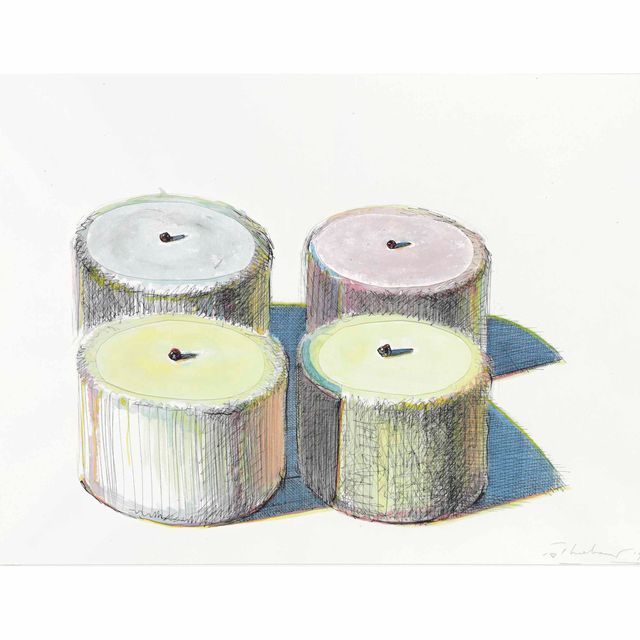 Wayne Thiebaud — Рабочий план для четырех тортов