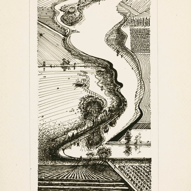 Wayne Thiebaud — Дельта-эскиз