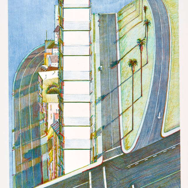 Wayne Thiebaud — Пальмовый гребень, с недавних гравюр II