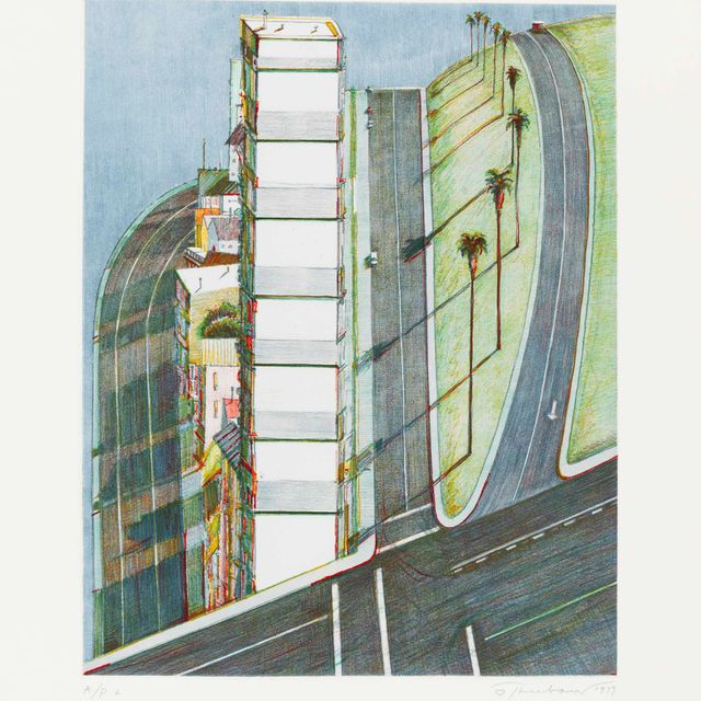Wayne Thiebaud — Пальмовый гребень, с недавних гравюр II
