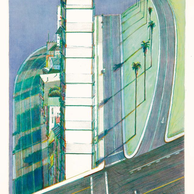 Wayne Thiebaud — Пальмовый гребень, с недавних гравюр II