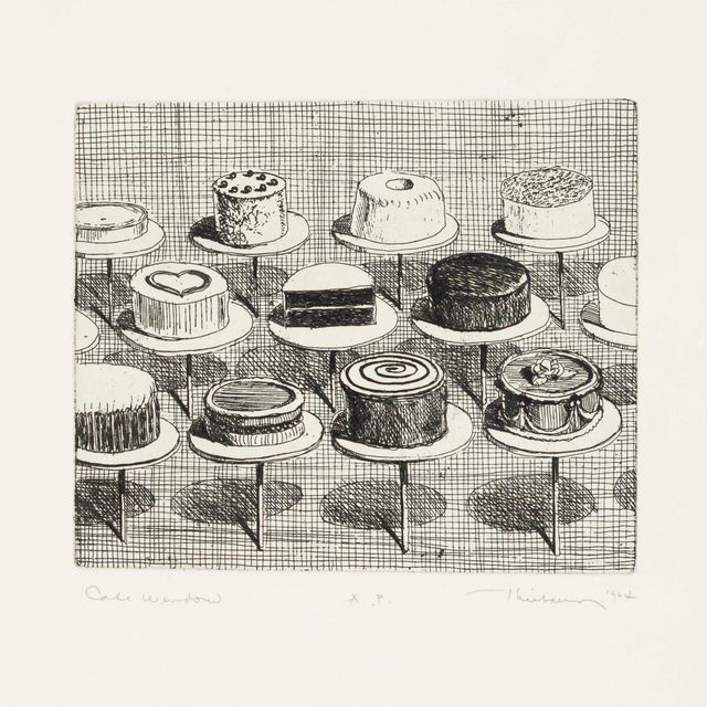 Wayne Thiebaud — Витрина для торта, из деликатесов