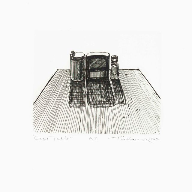 Wayne Thiebaud — Кофейный столик (раздаточные устройства), из деликатесов