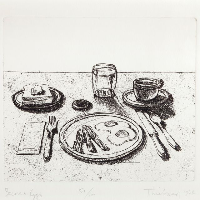 Wayne Thiebaud — Яичница с беконом от Delights