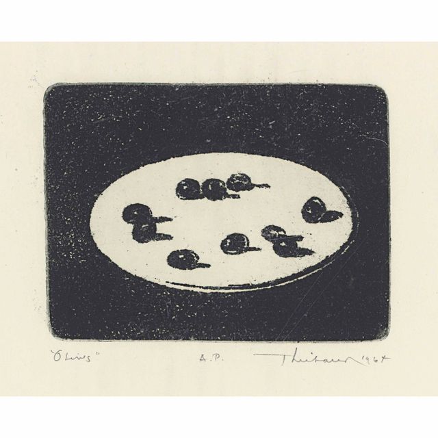 Wayne Thiebaud — Оливки, из деликатесов