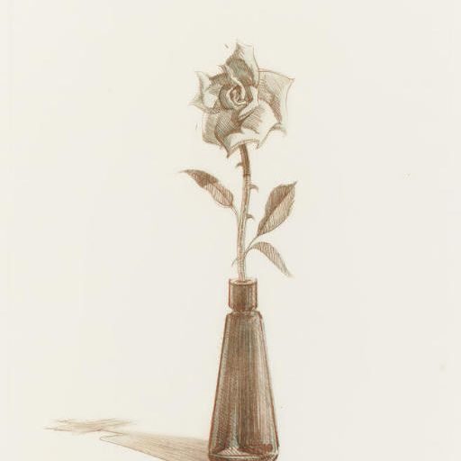 Wayne Thiebaud — Роза с недавних гравюр II