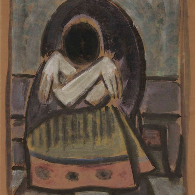 Wifredo Lam — Без названия (Муджер сентада)