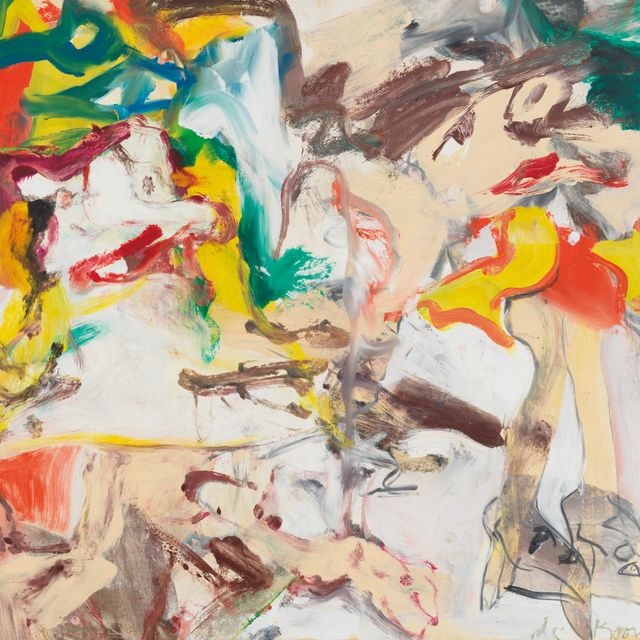 Willem de Kooning — Две женщины на фоне пейзажа