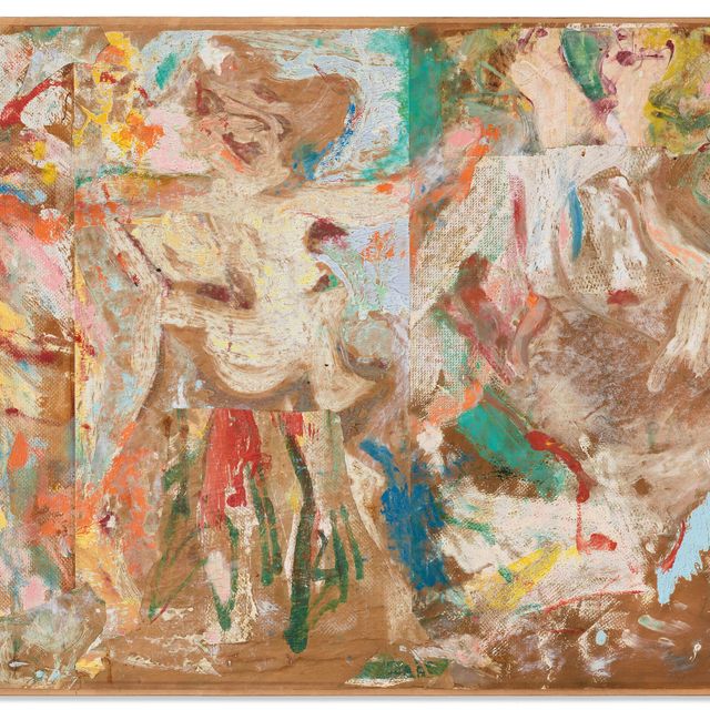 Willem de Kooning — Художник в своей мастерской (автопортрет)