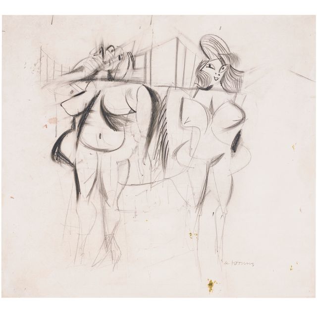 Willem de Kooning — Без названия (Две женщины)