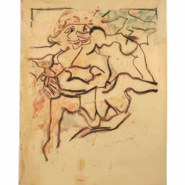 Willem de Kooning — Без названия (фигура женщины)