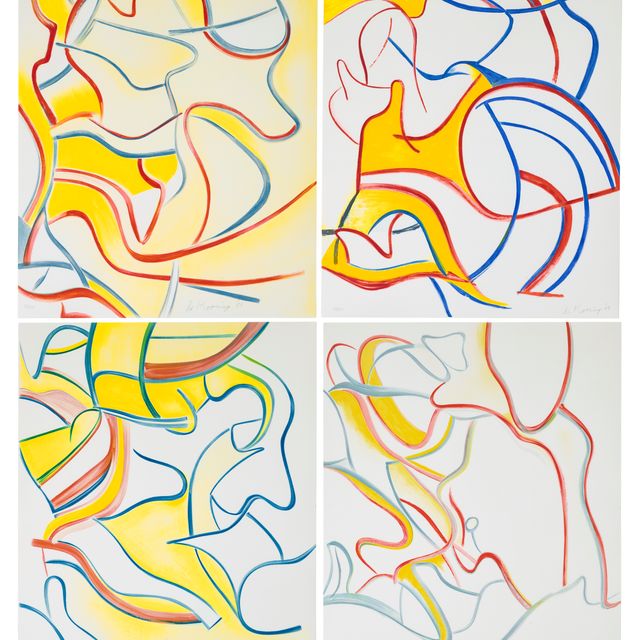 Willem de Kooning — Четырехгранные литографии