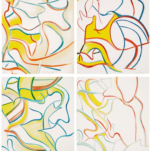 Willem de Kooning — Четырехгранные литографии