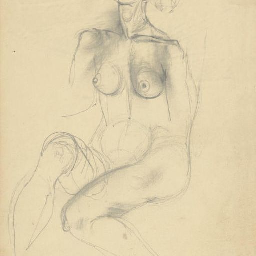 Willem de Kooning — Сидящая женщина