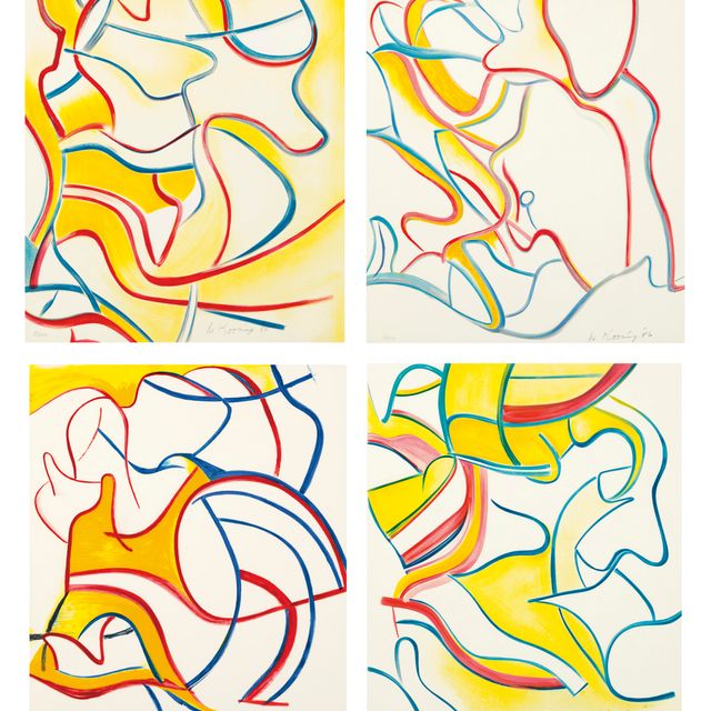 Willem de Kooning — Четыре литографии, Разные издания, Париж, 1986