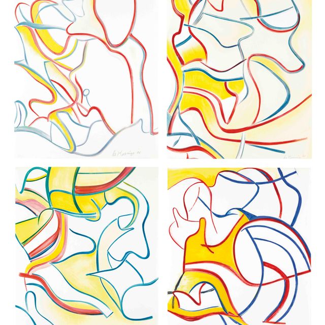 Willem de Kooning — Четыре литографии, Разные издания, Париж, 1986