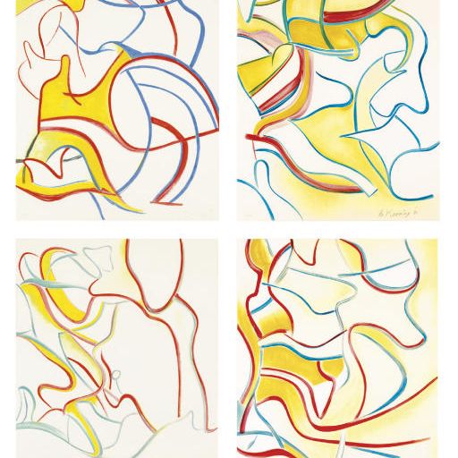 Willem de Kooning — Четырехгранные литографии
