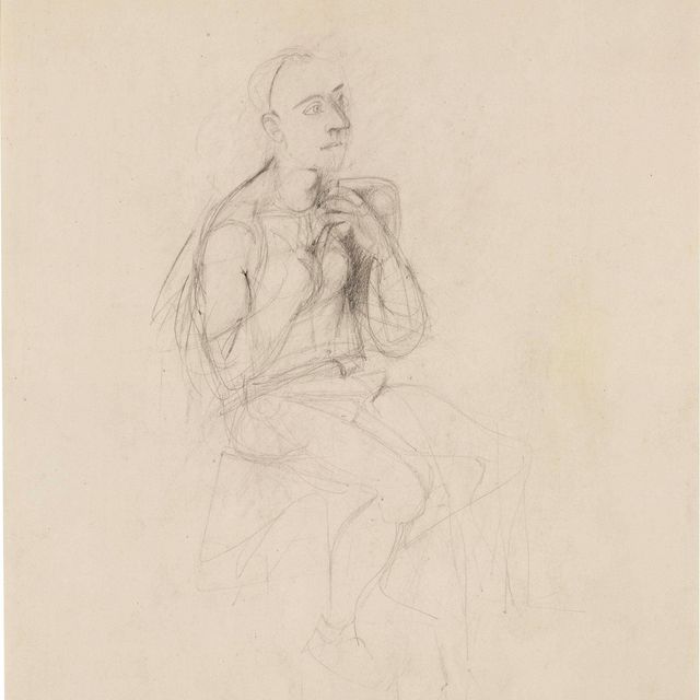 Willem de Kooning — Сидящий мужчина