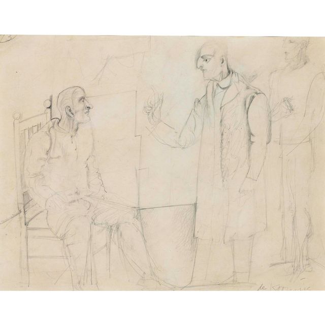 Willem de Kooning — Три исследования мужчин
