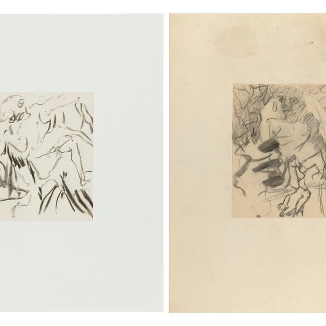 Willem de Kooning — Без названия; Без названия [Две работы]