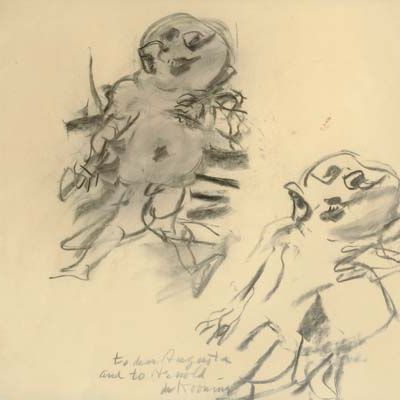 Willem de Kooning — Без названия (две цифры)