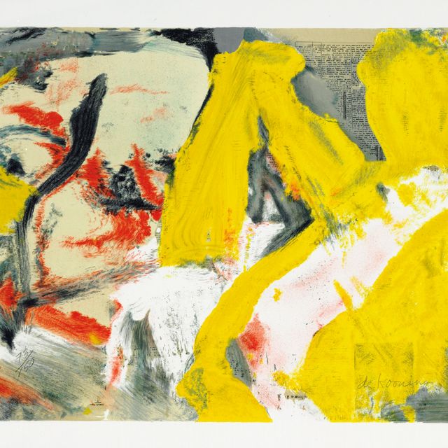Willem de Kooning — Мужчина и крупная блондинка