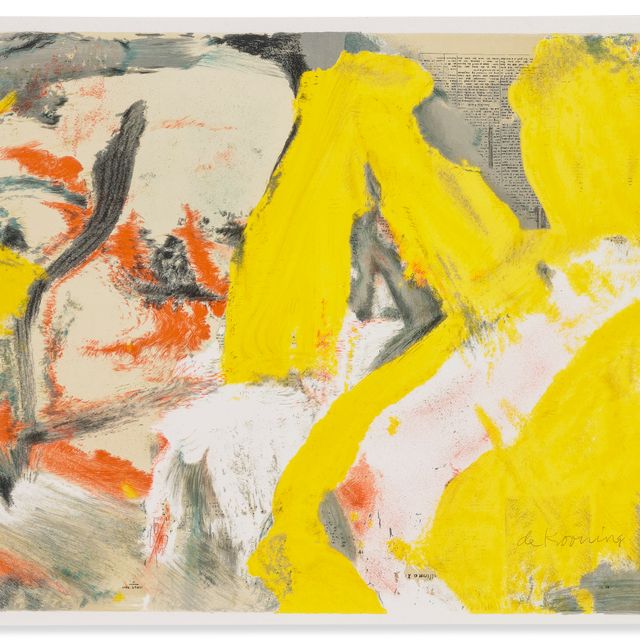 Willem de Kooning — Мужчина и крупная блондинка