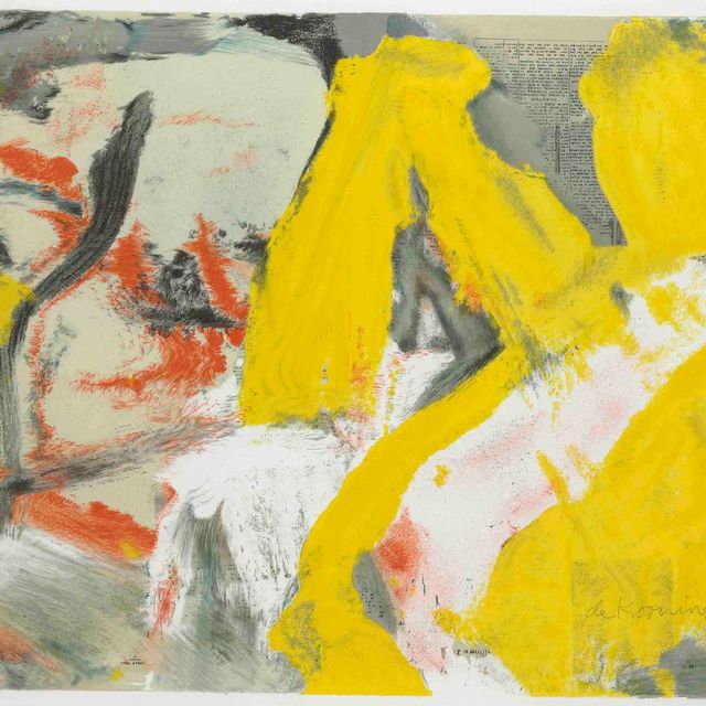 Willem de Kooning — Мужчина и Крупная блондинка