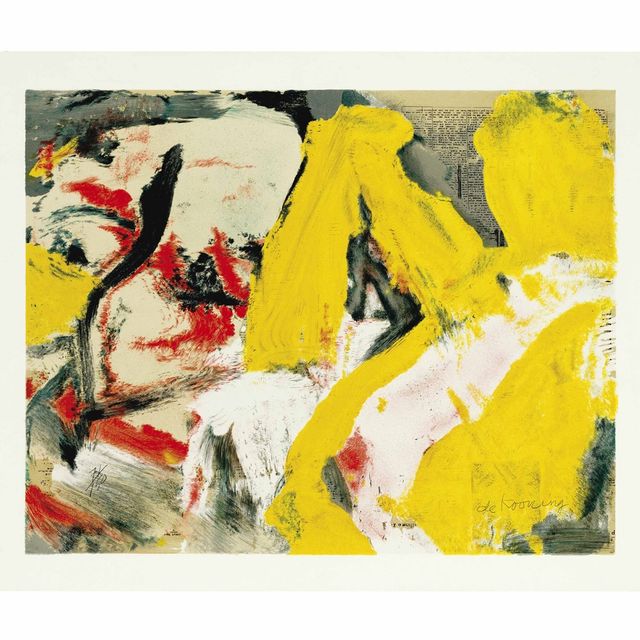 Willem de Kooning — Мужчина и Крупная блондинка