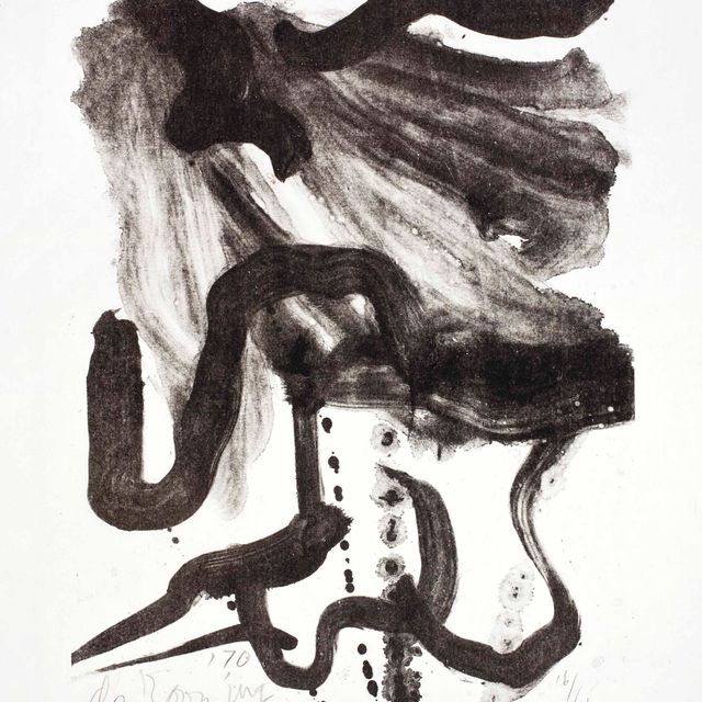Willem de Kooning — Женщина в корсете и с длинными волосами