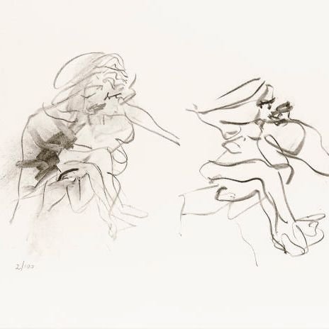 Willem de Kooning — Две фигуры