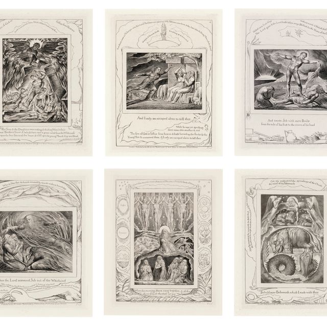 William Blake — Иллюстрации к Книге Иова. Лондон: Опубликовано в соответствии с указаниями Закона 8 марта 1825 г. Уильямом Блейком, улица Фонтейн-Корт, 3, [1825-26].