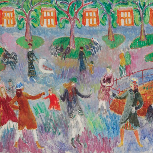 William Glackens — Дети - Парк Вашингтон-сквер