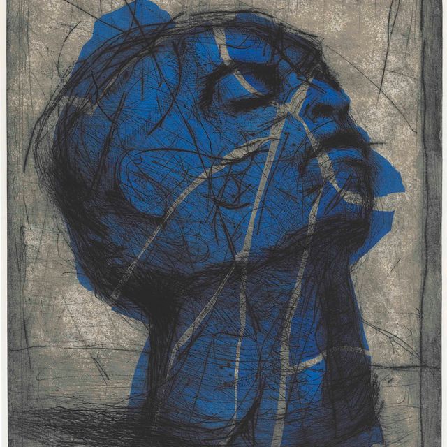 William Kentridge — Голубая голова