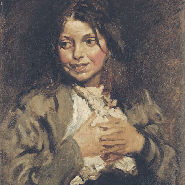 William Orpen — Девушка-попрошайка