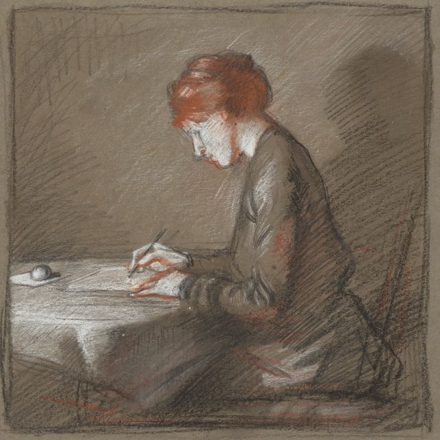 William Orpen — Женщина за письменным столом (Грейс Орпен)