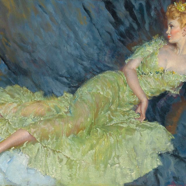 William Russell Flint — Белокурая шалунья - Иоланда Донлан