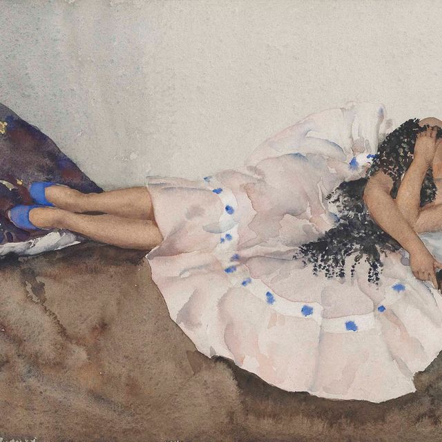 William Russell Flint — Танцовщица Зелинда отдыхает