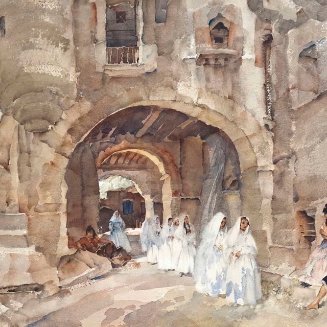 William Russell Flint — Отведенные глаза, Варен, Швейцария