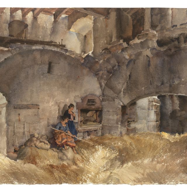 William Russell Flint — Служанки Церуса: Зернохранилище