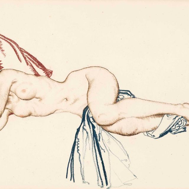 William Russell Flint — Спит обнаженный
